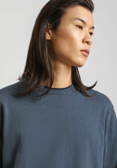 Maglia girocollo doppio collo|Colore:Denim