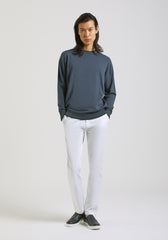 Maglia girocollo doppio collo|Colore:Denim