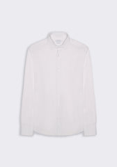 Camicia manica lunga tinta unita|Colore:Bianco