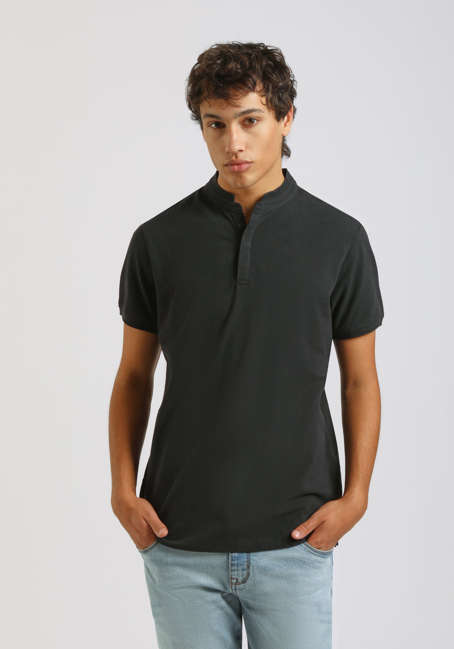 Polo coreana 100% cotone|Colore:Blue
