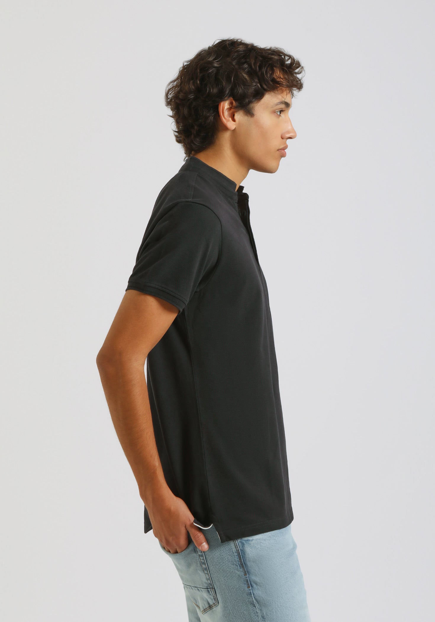 Polo coreana 100% cotone|Colore:Blue