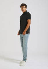 Polo coreana 100% cotone|Colore:Blue