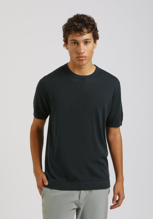 T-shirt in maglia|Colore:Blue