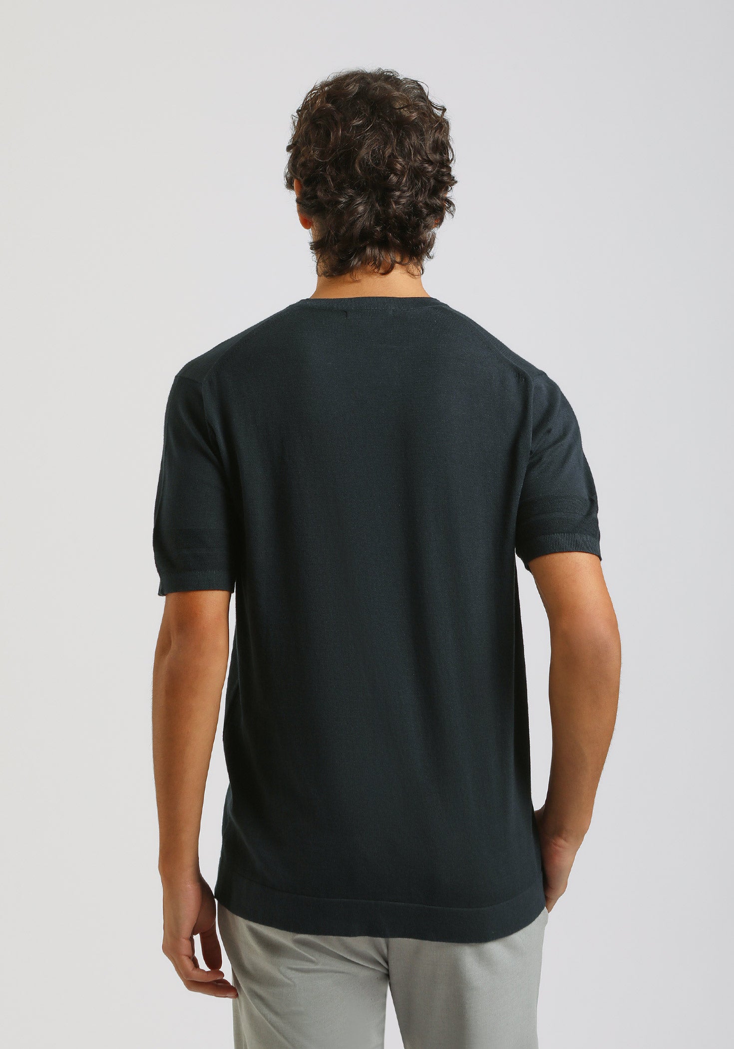 T-shirt in maglia|Colore:Blue