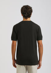 T-shirt in maglia|Colore:Nero