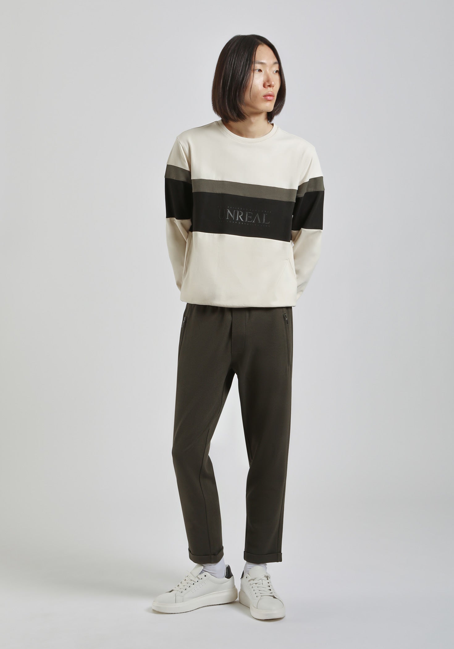 Jogger in felpa|Colore:Verde