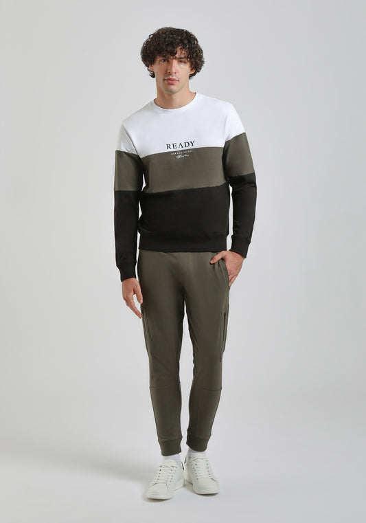 Jogger in felpa|Colore:Verde