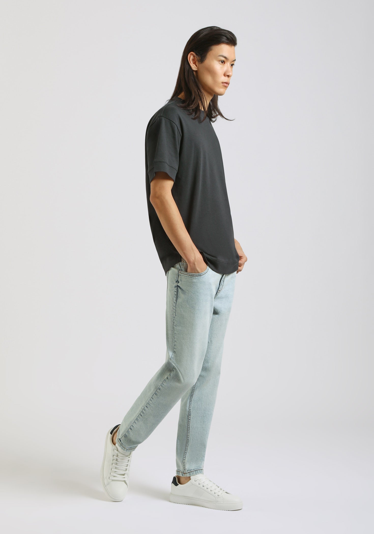 T-shirt over 100% cotone|Colore:Blue