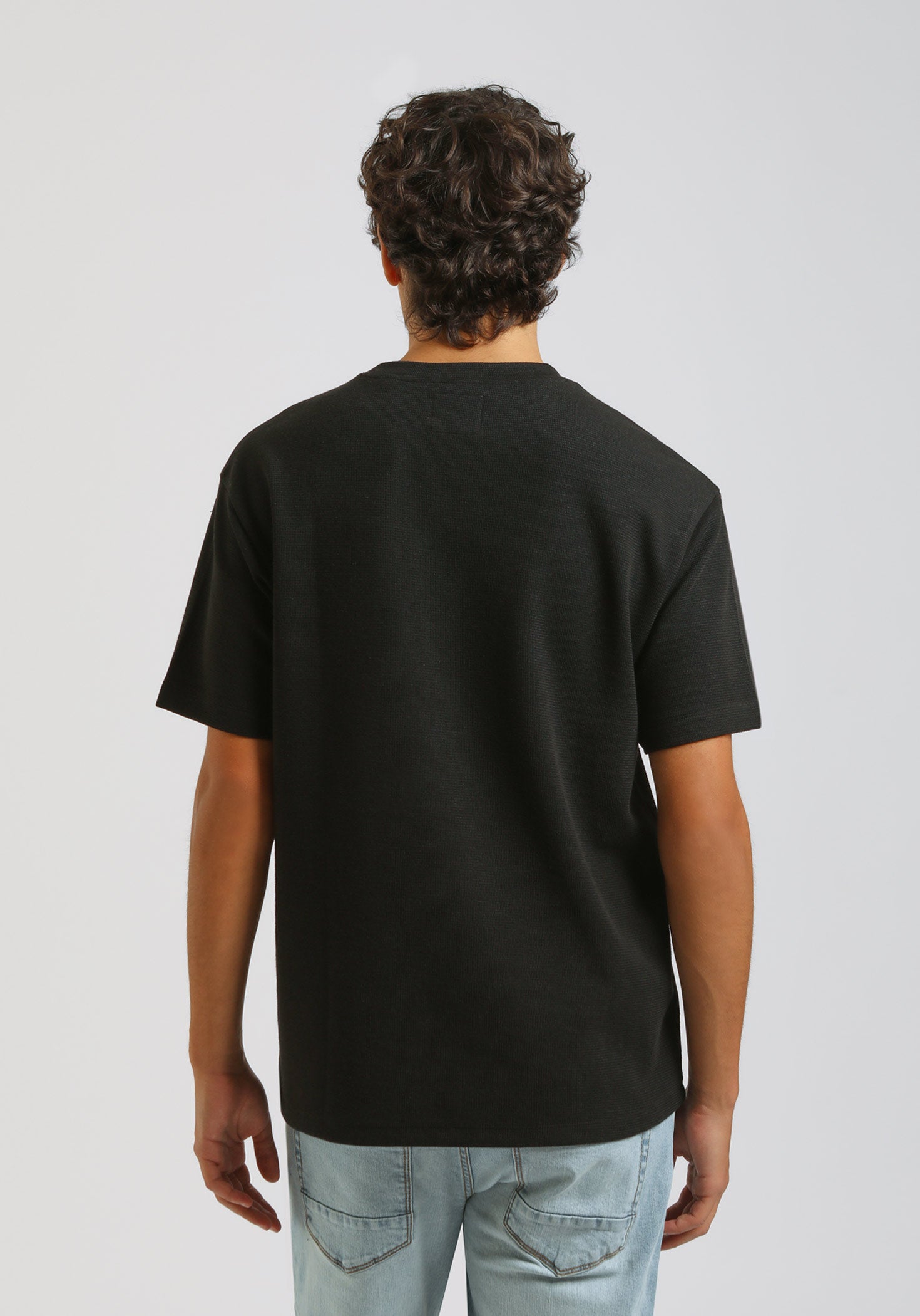 T-shirt strutturata|Colore:Nero