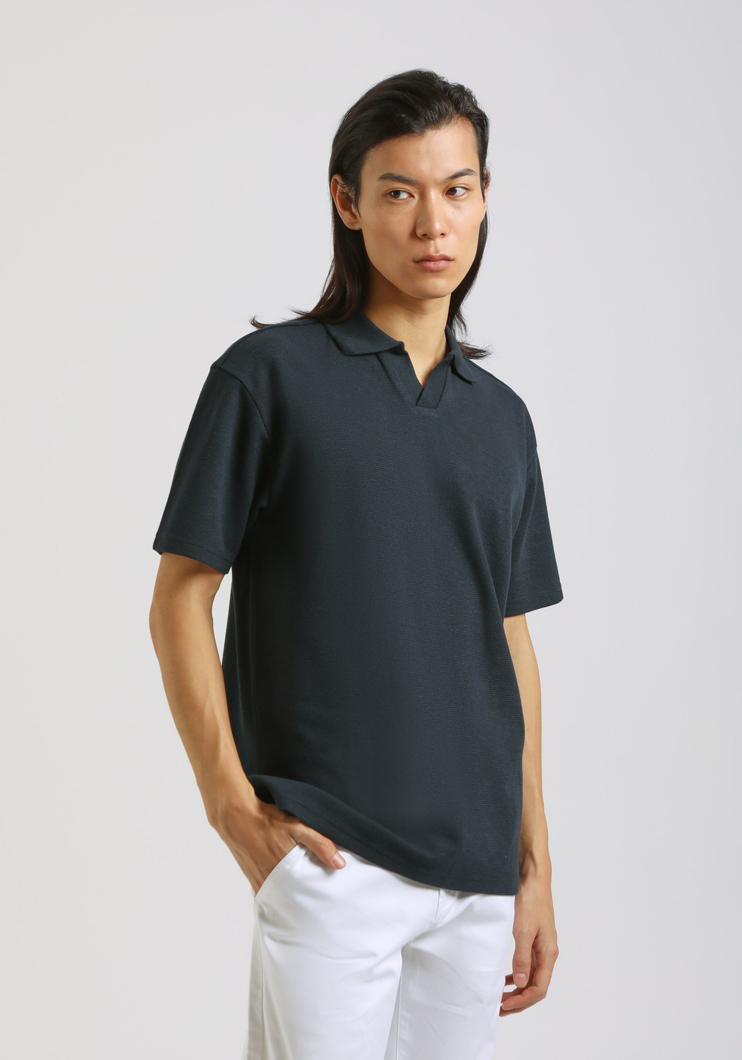 Polo strutturata|Colore:Avion