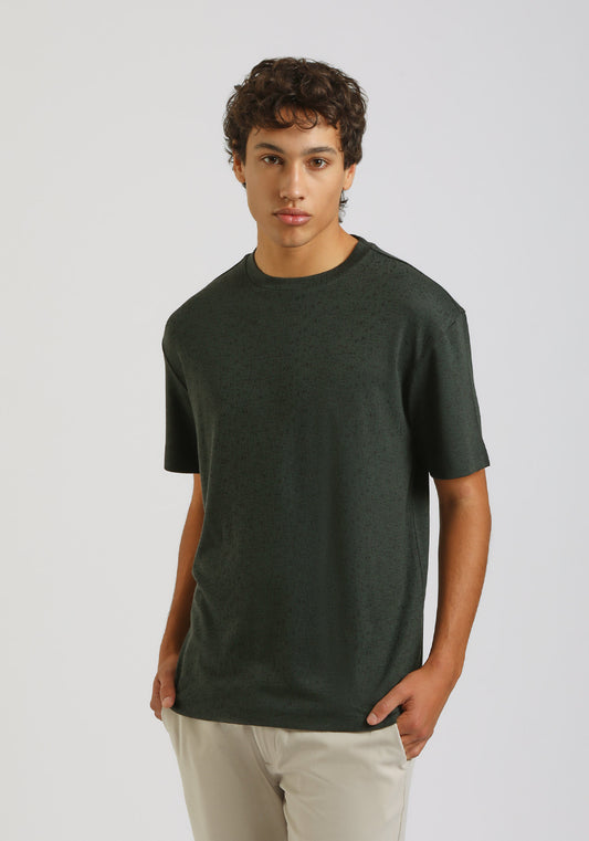 T-shirt strutturata morbida|Colore:Verde bosco