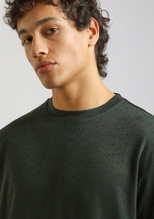 T-shirt strutturata morbida|Colore:Verde bosco