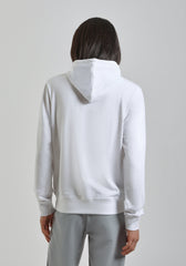 Felpa con cappuccio e stampa a rilievo|Colore:Bianco