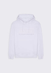Felpa con cappuccio e stampa a rilievo|Colore:Bianco