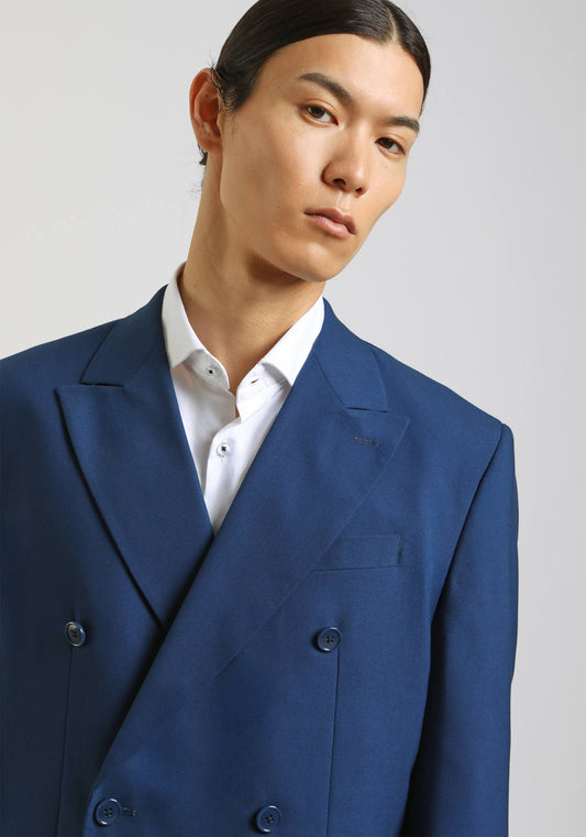 Abito doppio petto|Colore:Bluette