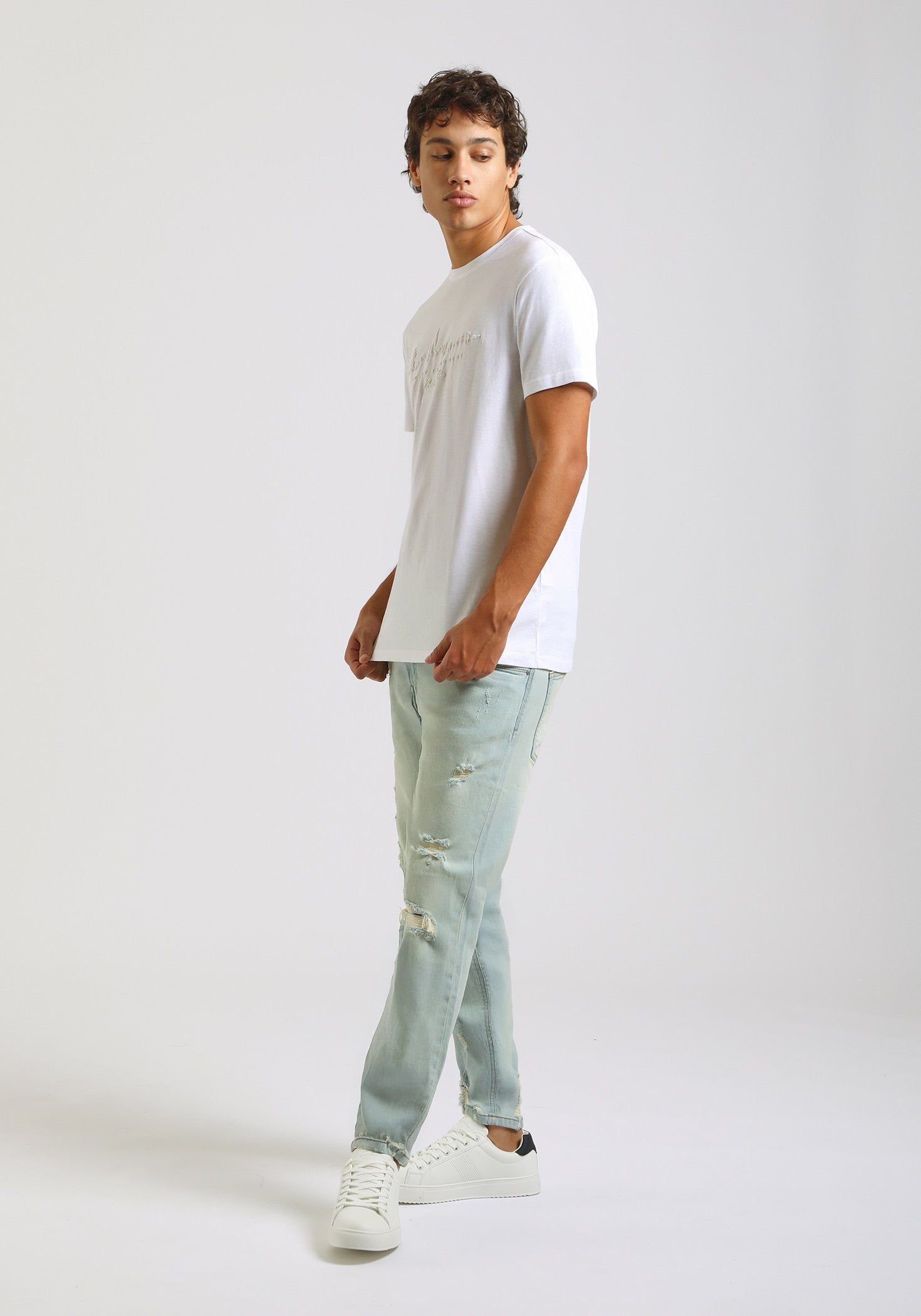T-shirt con stampa|Colore:Bianco