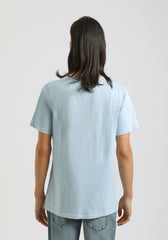 T-shirt 100% cotone con stampa|Colore:Cielo