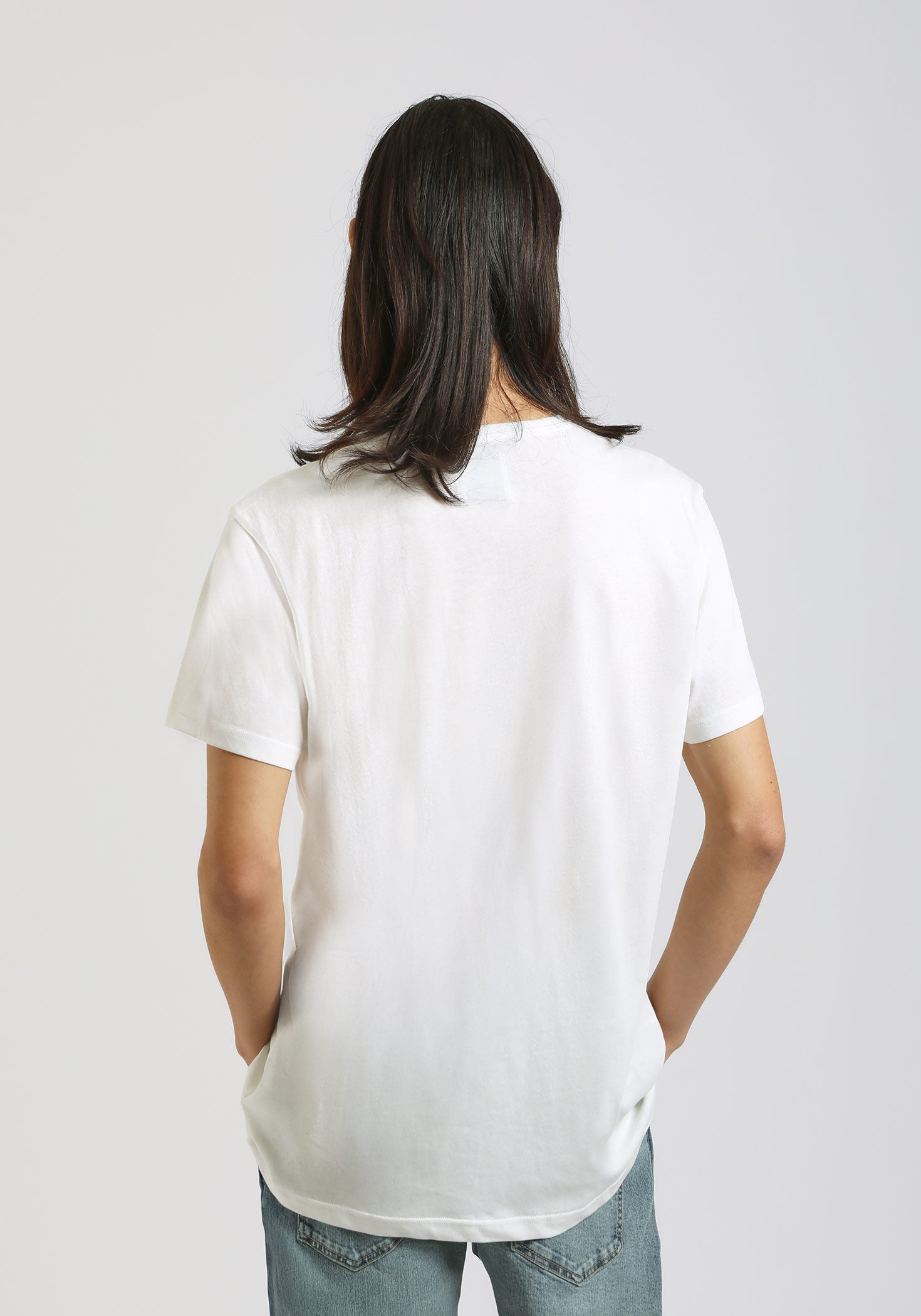 T-shirt 100% cotone con stampa|Colore:Off white