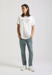 T-shirt 100% cotone con stampa|Colore:Off white