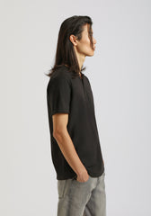 T-shirt collo serafino|Colore:Nero