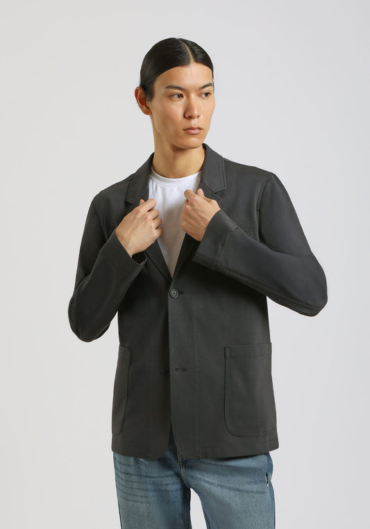 Giacca tinta unita misto cotone|Colore:Blue