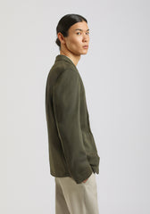 Giacca tinta unita misto cotone|Colore:Verde