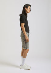 Bermuda di jeans slim fit grigio|Colore:Jeans grigio