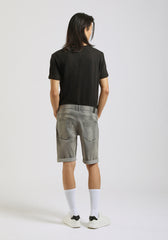Bermuda di jeans slim fit grigio|Colore:Jeans grigio