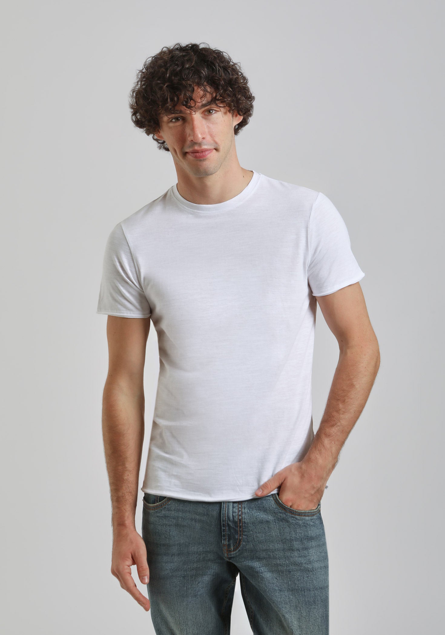T-shirt basic 100% cotone|Colore:Bianco