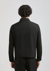 Giacca camicia in tela|Colore:Nero