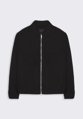 Giacca camicia in tela|Colore:Nero