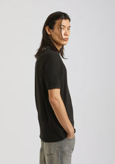 Polo in maglia|Colore:Nero