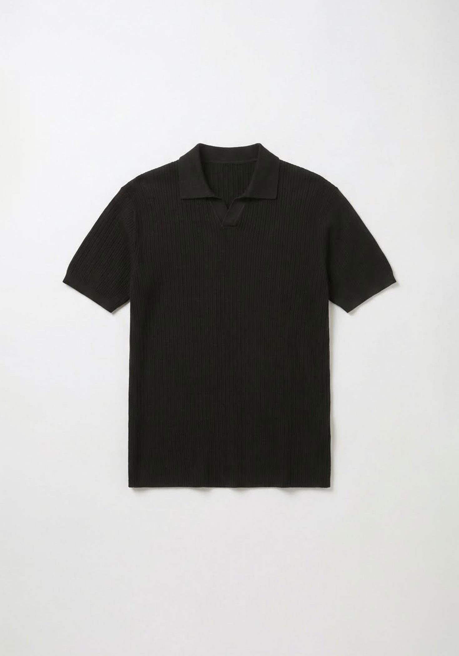 Polo in maglia|Colore:Nero