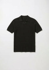 Polo in maglia|Colore:Nero