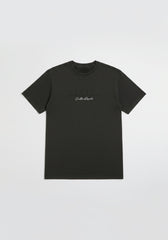 T-shirt effetto lavato con stampa|Colore:Nero