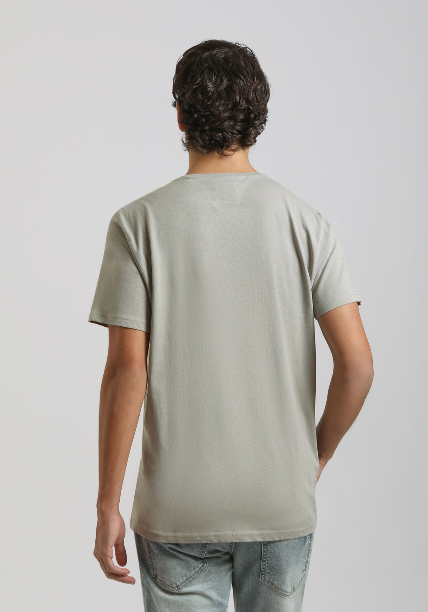 T-shirt con stampa|Colore:Grigio medio