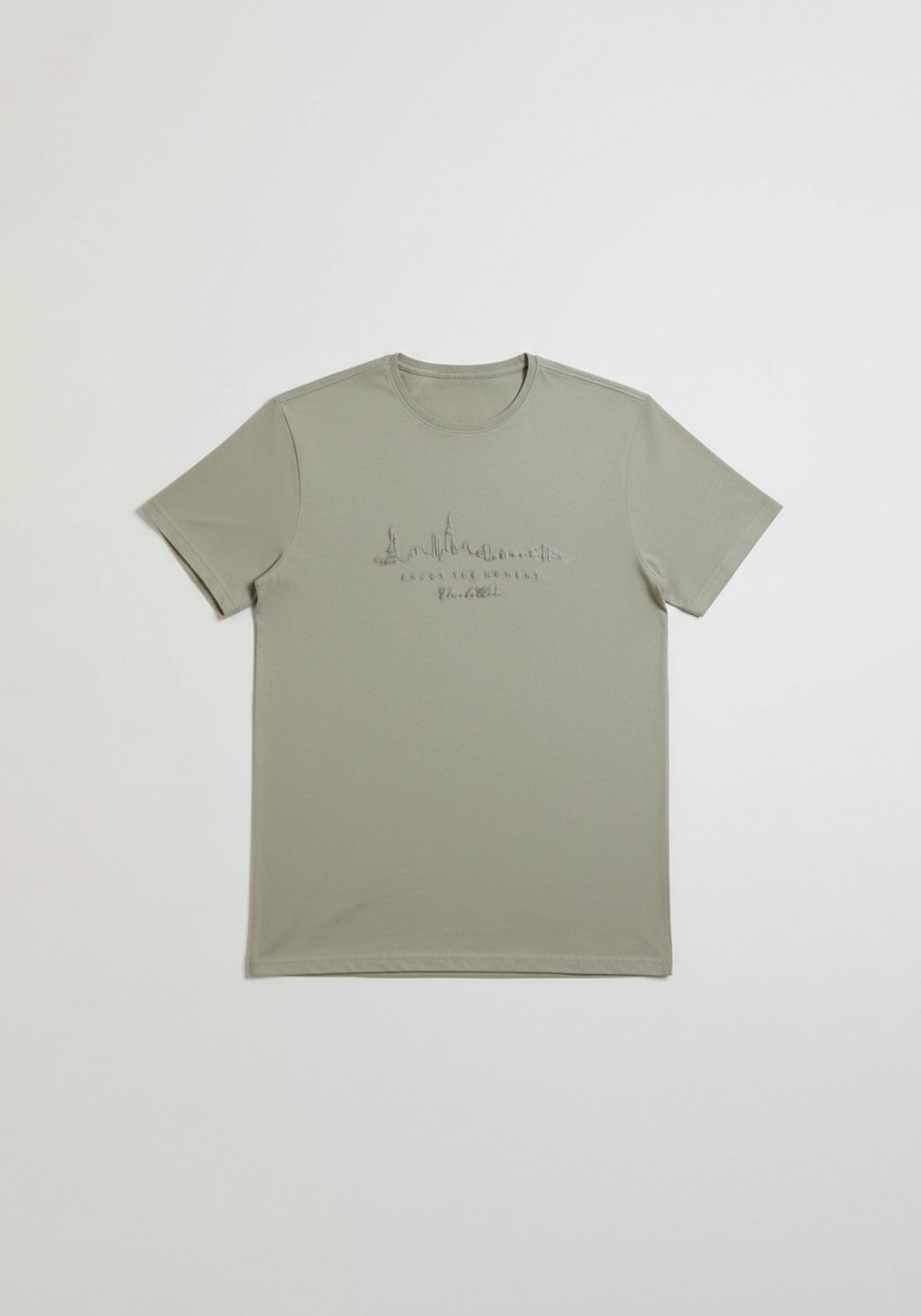T-shirt con stampa|Colore:Grigio medio