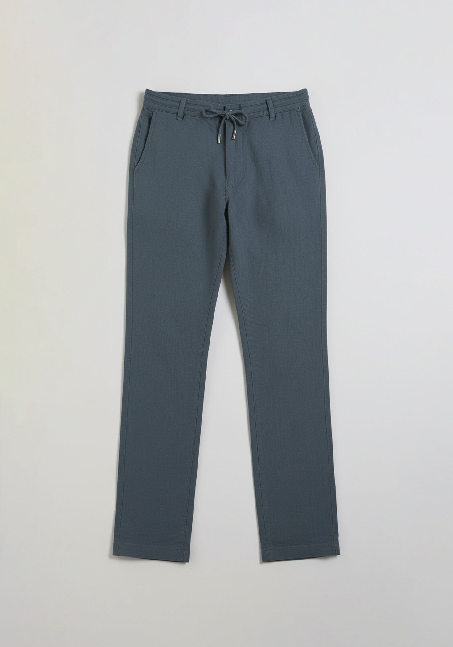 Pantaloni misto lino|Colore:Ciano