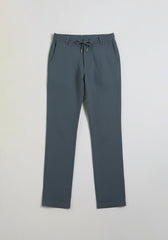 Pantaloni misto lino|Colore:Ciano