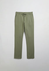 Pantaloni misto lino|Colore:Verde