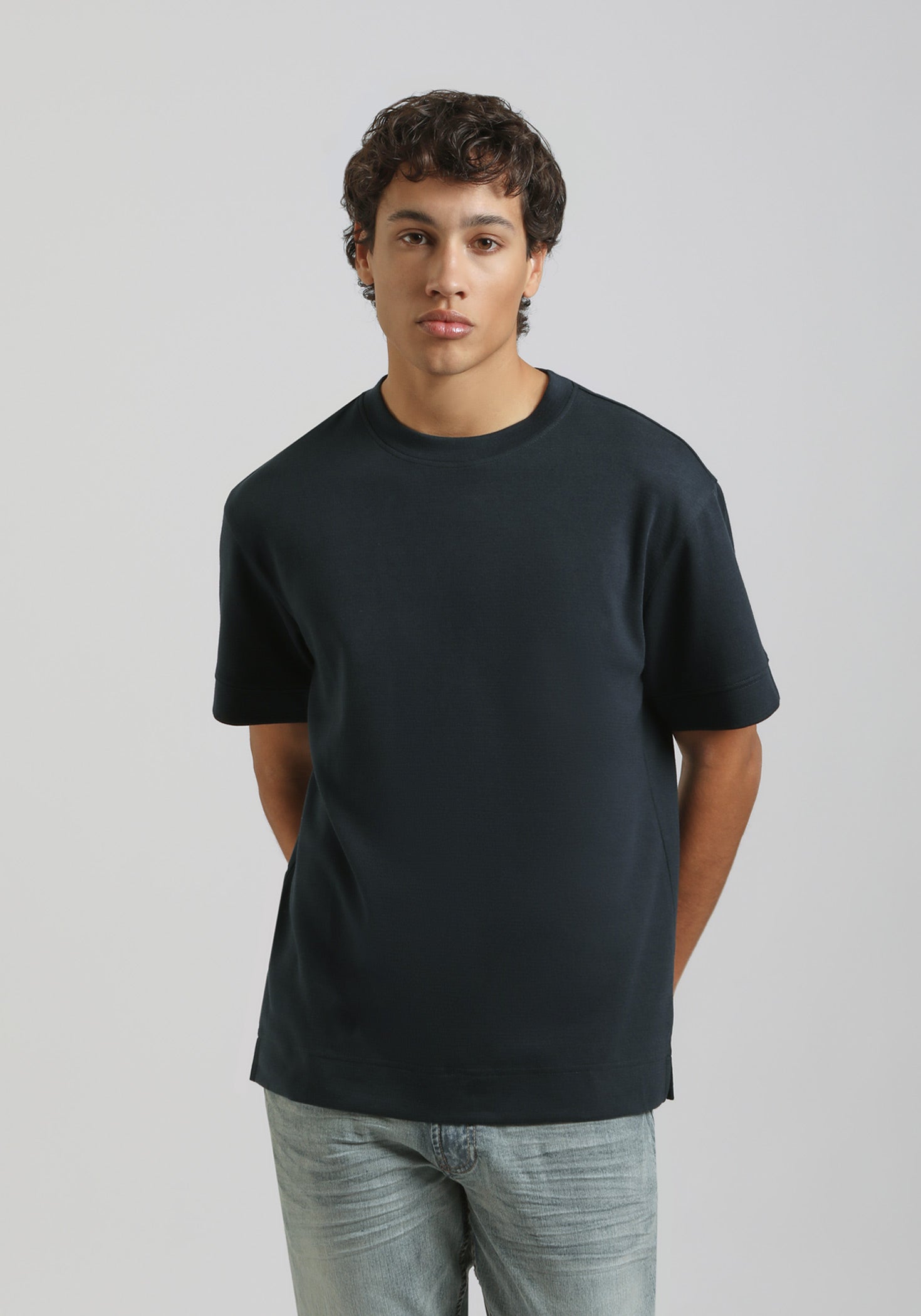 T-shirt in cotone|Colore:Avion