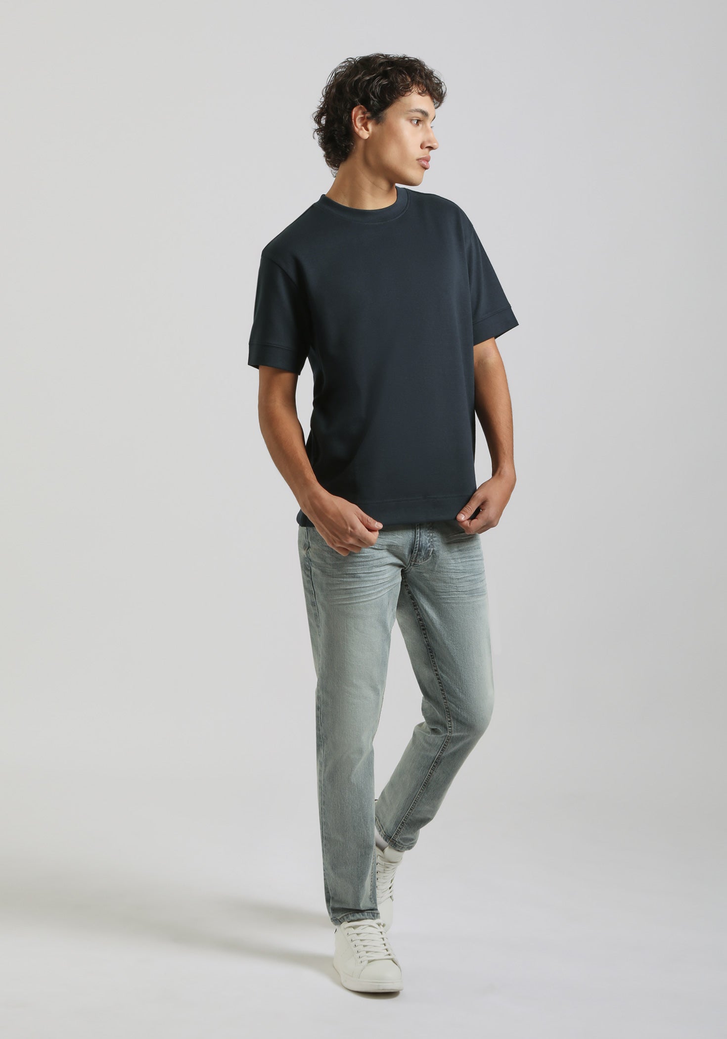 T-shirt in cotone|Colore:Avion