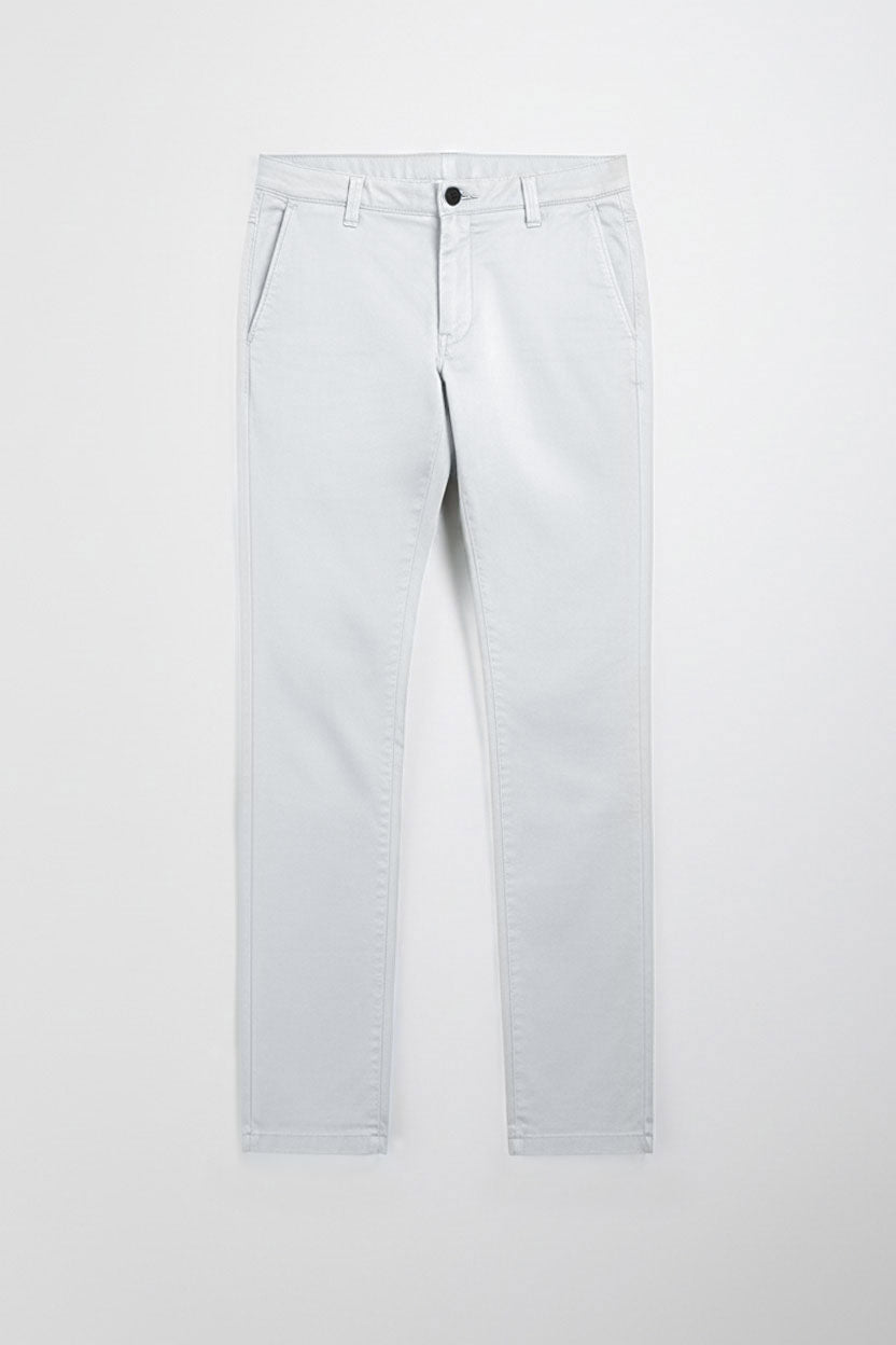 Pantaloni chino in cotone|Colore:Bianco