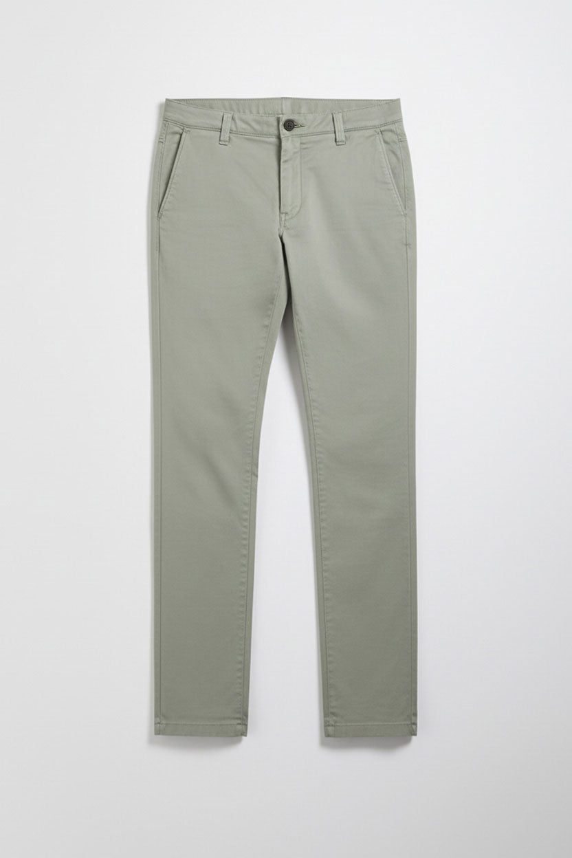 Pantaloni chino in cotone|Colore:Salvia