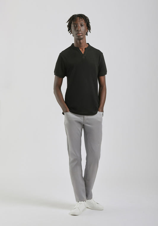 Pantaloni cinque tasche in cotone|Colore:Grigio chiaro