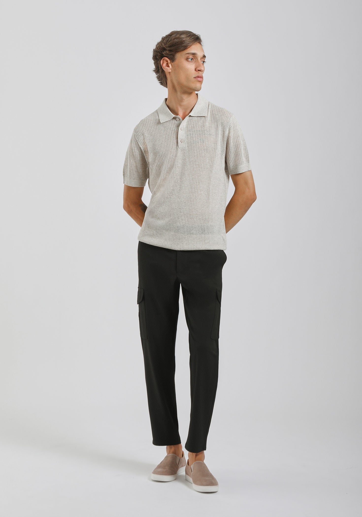 Pantaloni cargo|Colore:Nero