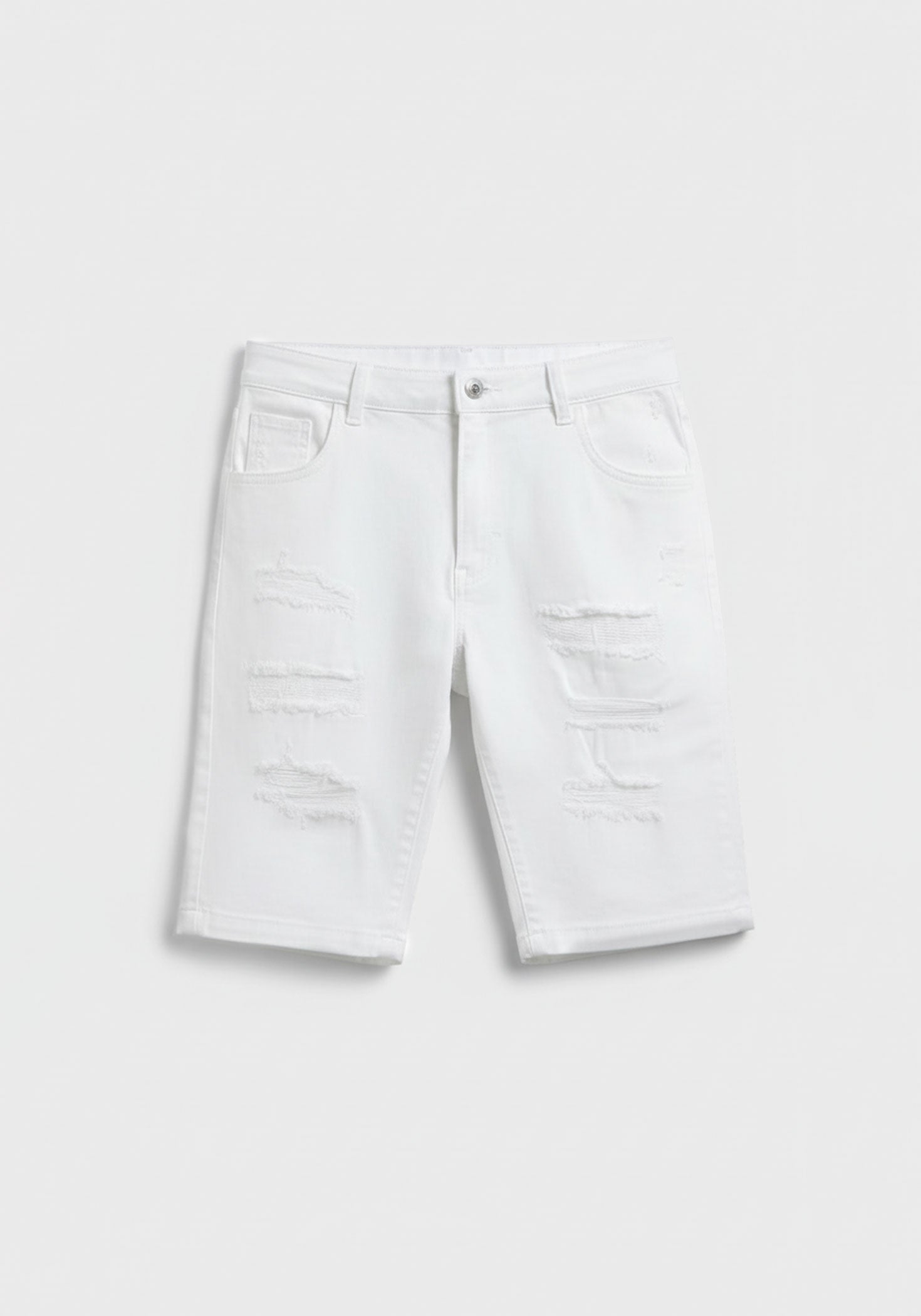 Bermuda cinque tasche elastico|Colore:Bianco