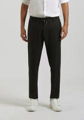 Pantaloni misto lino|Colore:Nero