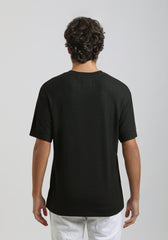 T-shirt strutturata|Colore:Nero