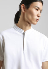 Polo coreana 100% cotone|Colore:Bianco